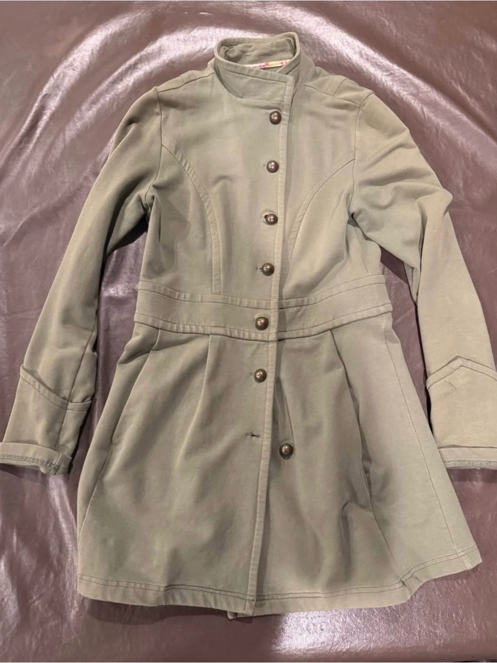 Matilda Jane Olive Green Button-Front Women's Coat